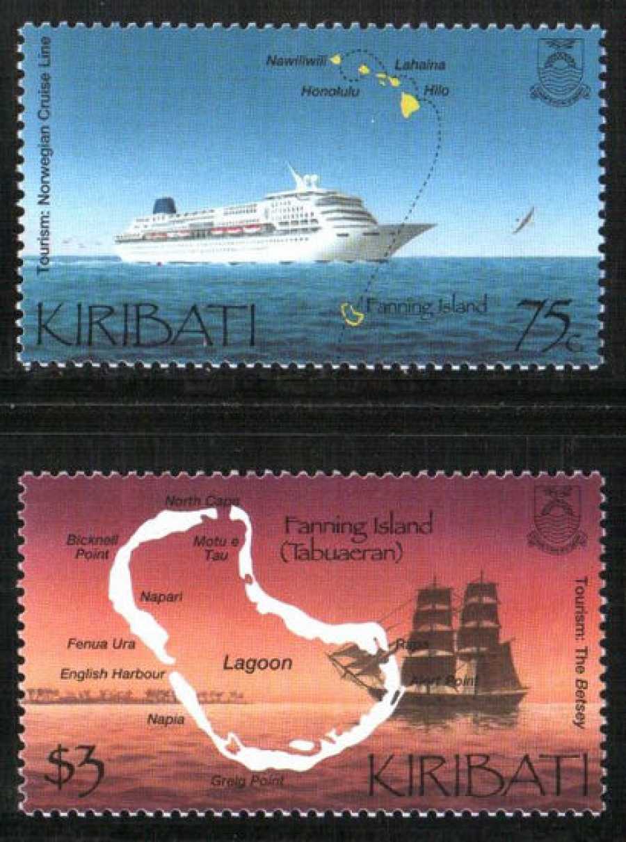 Почтовая марка Флот. Кирибати. Михель № 853-854