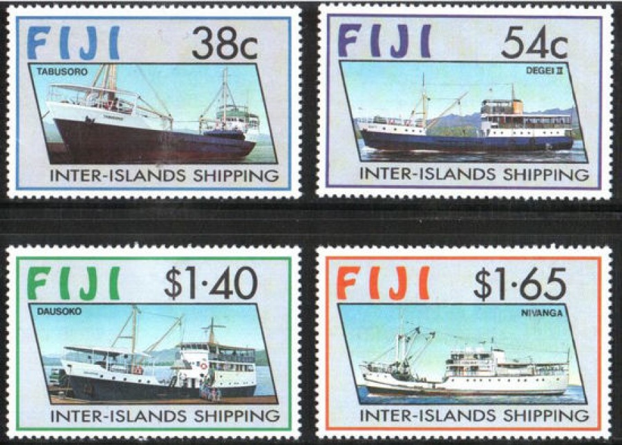 Почтовая марка Флот. Острова Фиджи. Михель № 656-659