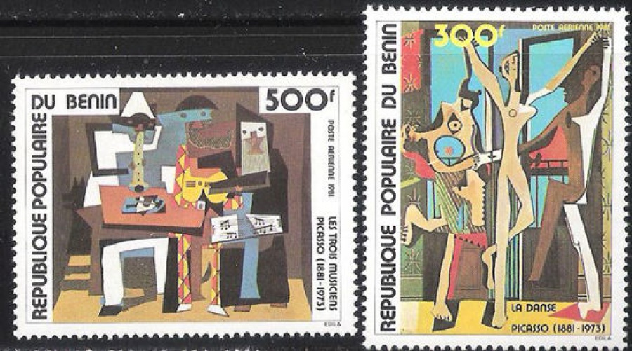 Почтовая марка Живопись. Бенин. Михель № 272-273