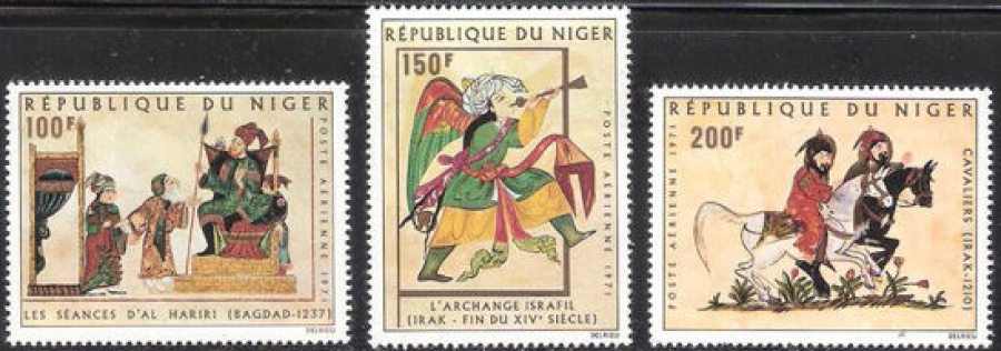 Почтовая марка Живопись. Нигер. Михель № 306-308