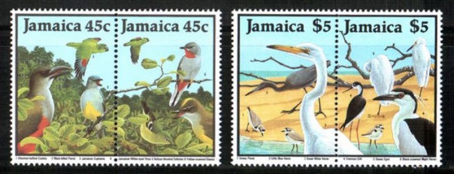 Почтовая марка Фауна. Ямайка. Михель № 687-690