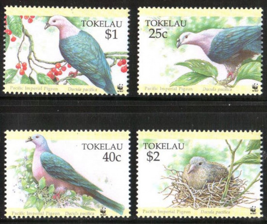 Почтовая марка Фауна. Острова Токелау. Михель № 210-213
