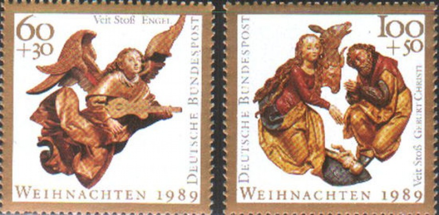 Рождество. Германия (ФРГ). Михель № 1442-1443