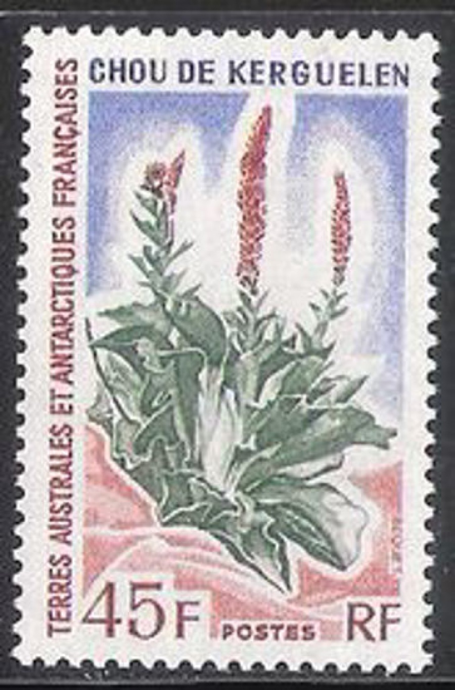 Почтовая марка Французские территории в Антарктике. Михель № 81