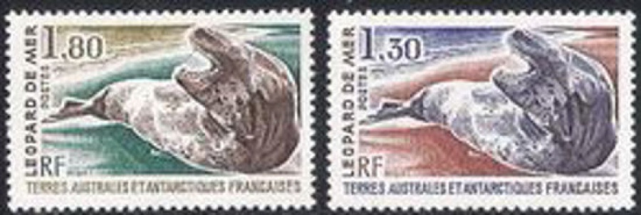 Почтовая марка Французские территории в Антарктике. Михель № 152-153