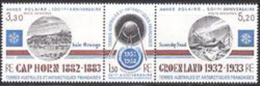 Почтовая марка Французские территории в Антарктике. Михель № 177-179 (Сцепка)