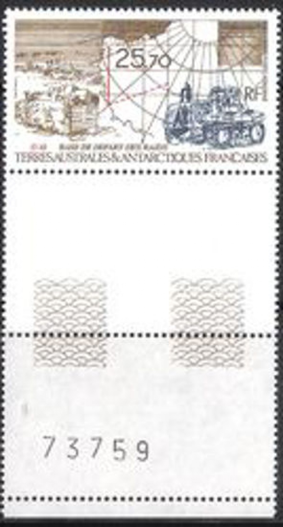 Почтовая марка Французские территории в Антарктике. Михель № 310
