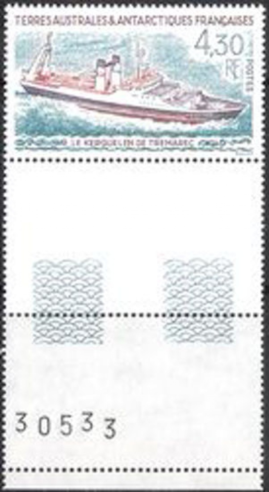 Почтовая марка Французские территории в Антарктике. Михель № 322