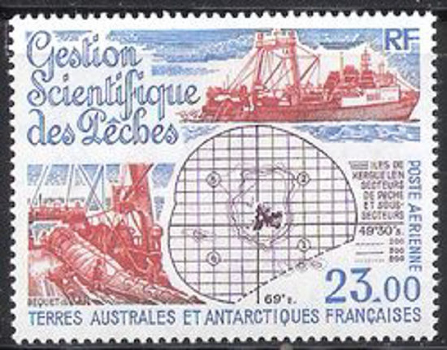Почтовая марка Французские территории в Антарктике. Михель № 323