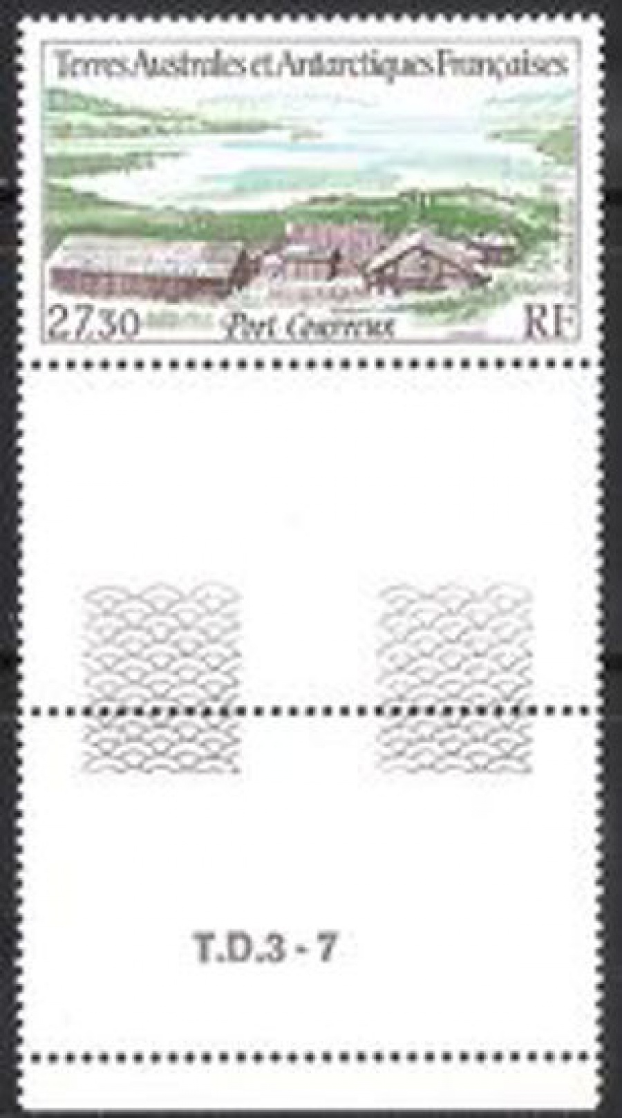 Почтовая марка Французские территории в Антарктике. Михель № 354