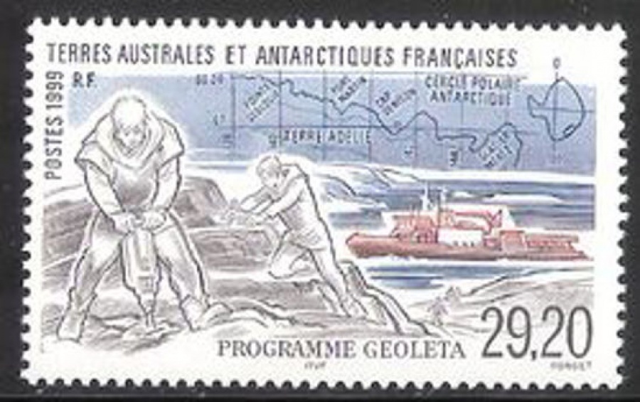 Почтовая марка Французские территории в Антарктике. Михель № 399