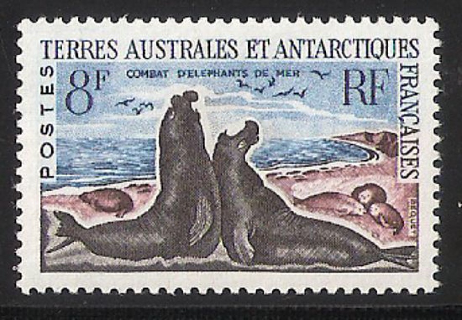 Почтовая марка Французские территории в Антарктике. Михель № 25