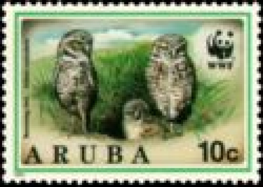Почтовая марка Фауна Аруба Михель №134-137