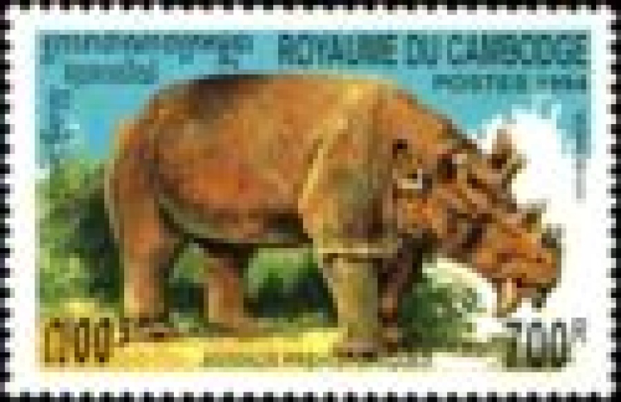 Почтовая марка Фауна Камбоджа Михель № 1435-1439