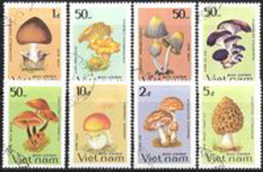 Почтовая марка  с гашением. Флора. Вьетнам. Михель № 1371-1378