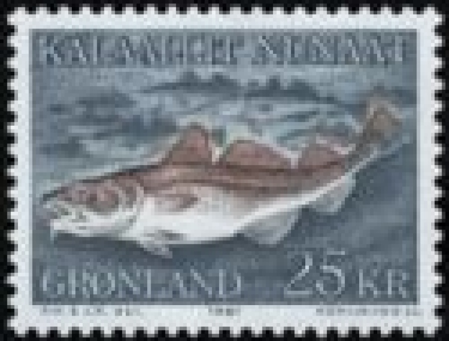 Почтовая марка Фауна. Дания-Гренландия . Михель № 129, 133, 140, 154, 162