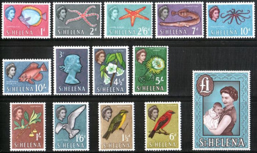 Почтовая марка Остров Святой Елены. Михель № 146-159