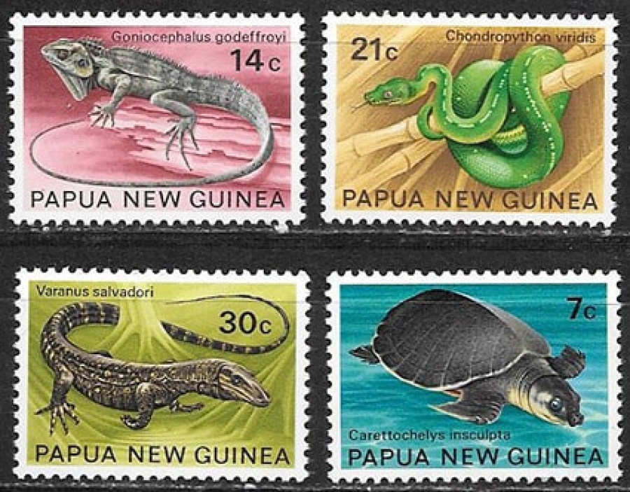 Почтовая марка Фауна Папуа-Новая Гвинея Михель №219-222