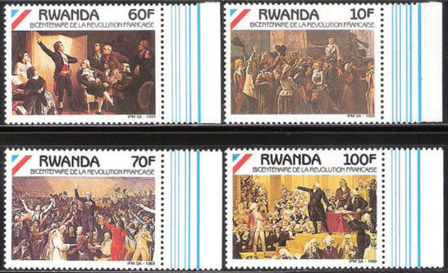 Почтовая марка Живопись. Руанда . Михель № 1421-1424