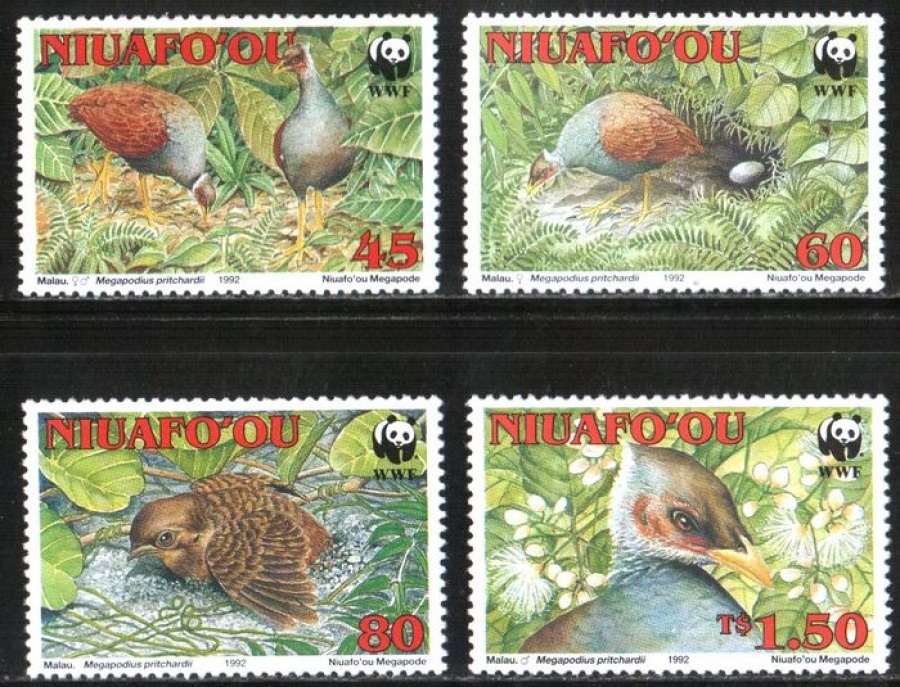 Почтовая  марка Фауна.Тонга (Ниуафооу) Михель №233-236