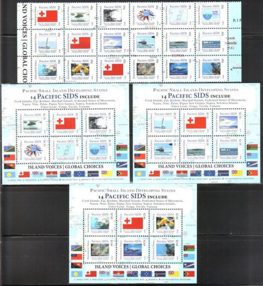 Почтовая марка Флот. Тонга. Михель № 1972-1987, блок № 79-81