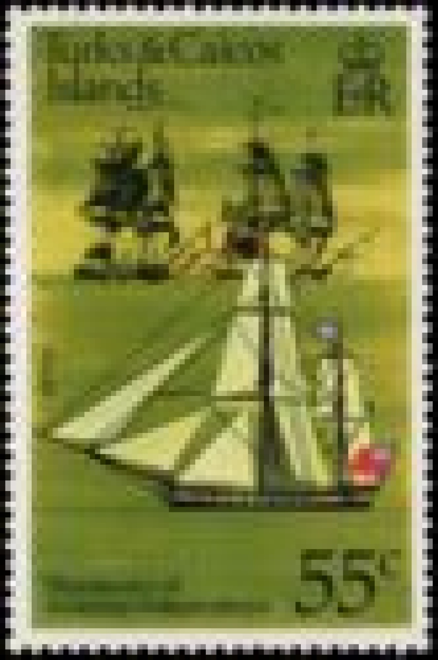 Почтовая марка Флот Острова Теркс и Кайкос Михель № 353-356, бл.6
