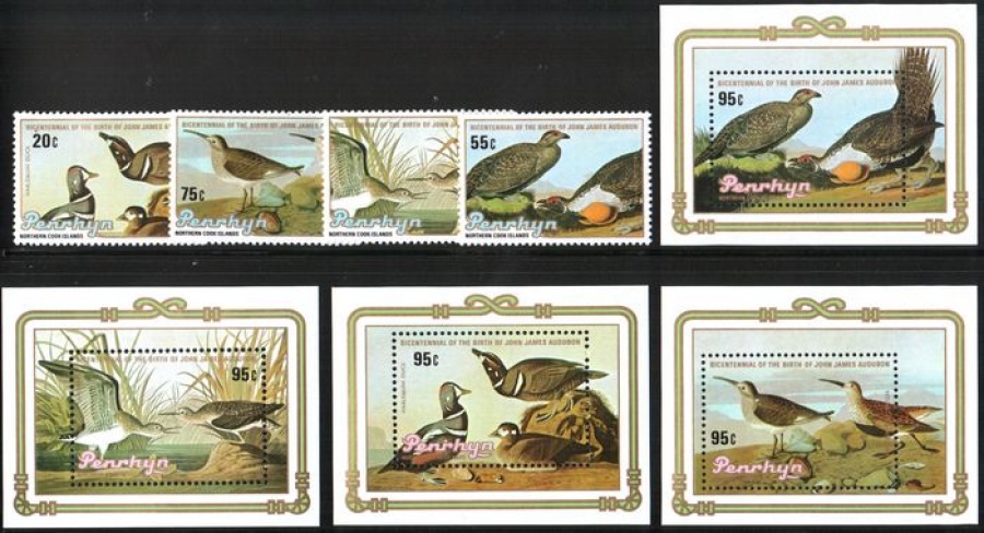 Почтовая марка Фауна Пенрин (Остров Кука) Михель № 414-414