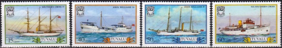 Почтовая марка Флот Тувалу Михель №430-433