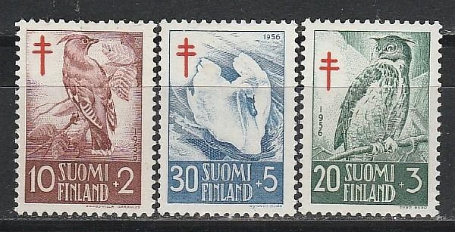 Почтовая марка Фауна Финляндия Михель № 461-463