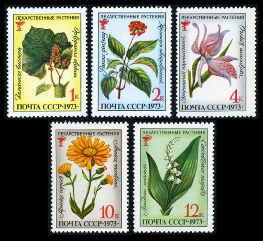 Почтовая марка СССР 1973г Загорский № 4209-4213