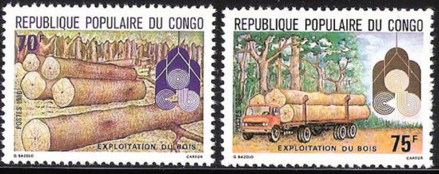 Почтовая марка Флора. Конго. Михель № 768-769