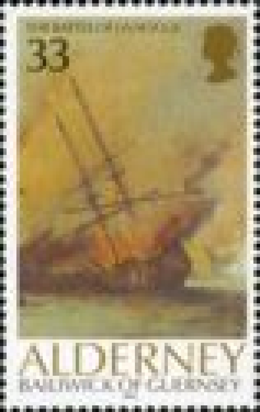 Почтовая марка Флот Гернси-Олдерни Михель № 55-58