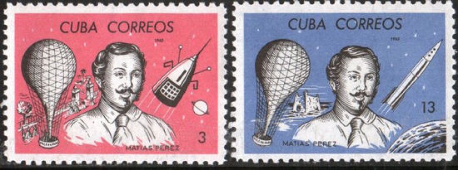 Почтовая марка Авиация 1. Куба. Михель № 1033-1034