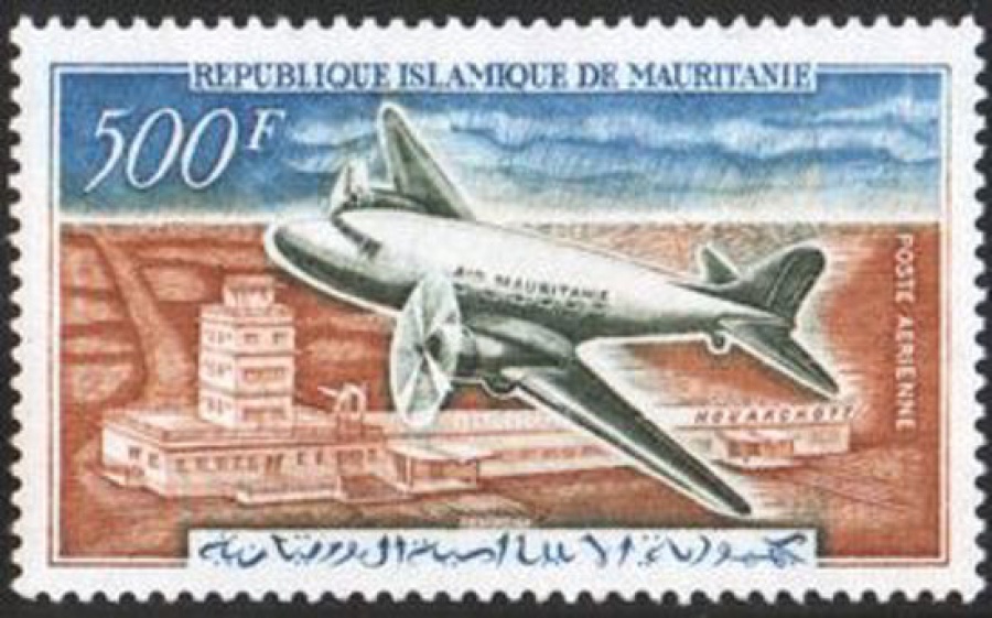 Почтовая марка Авиация 1. Мавритания. Михель № 201