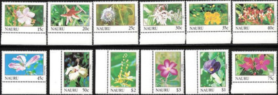 Почтовая марка Флора. Науру. Михель № 375-386