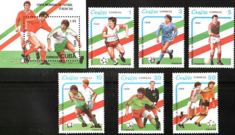 Почтовая марка Футбол. Куба. Михель № 3217-3276, Блок № 114