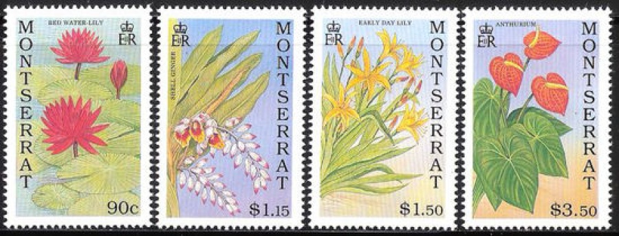 Почтовая марка Флора. Монтсеррат. Михель № 809-812