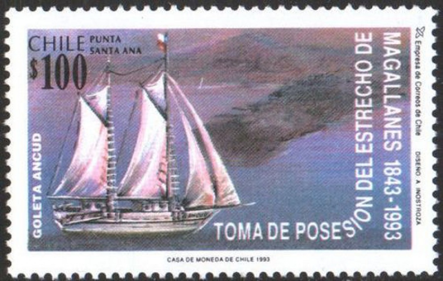 Почтовая марка Флот. Чили. Михель № 1578
