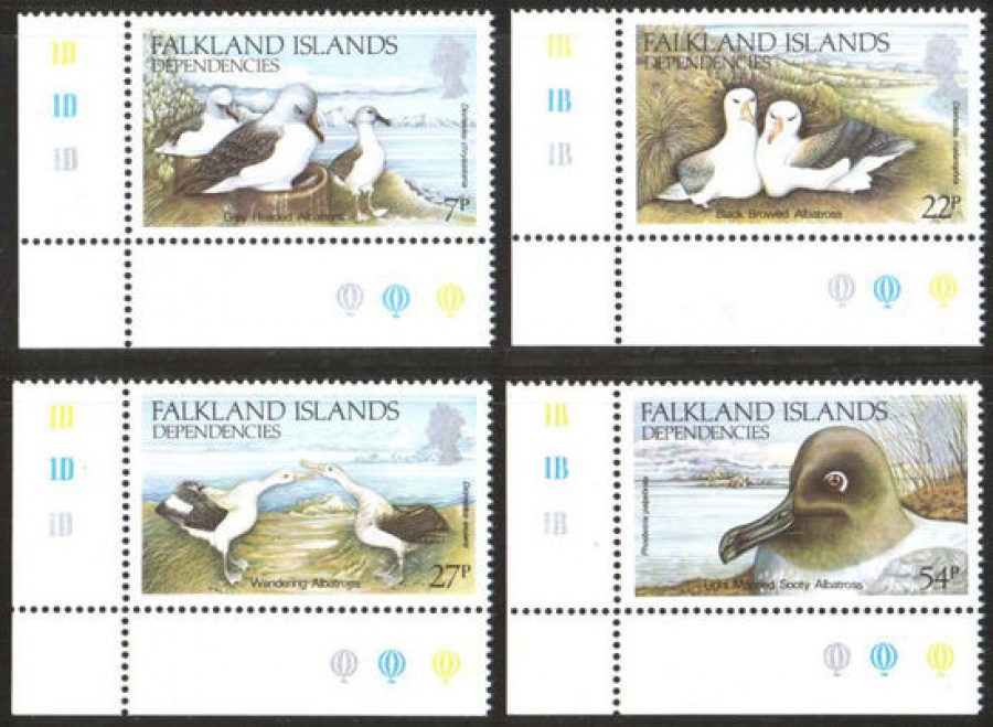 Почтовая марка Фауна. Фолклендские острова. Михель № 129-132