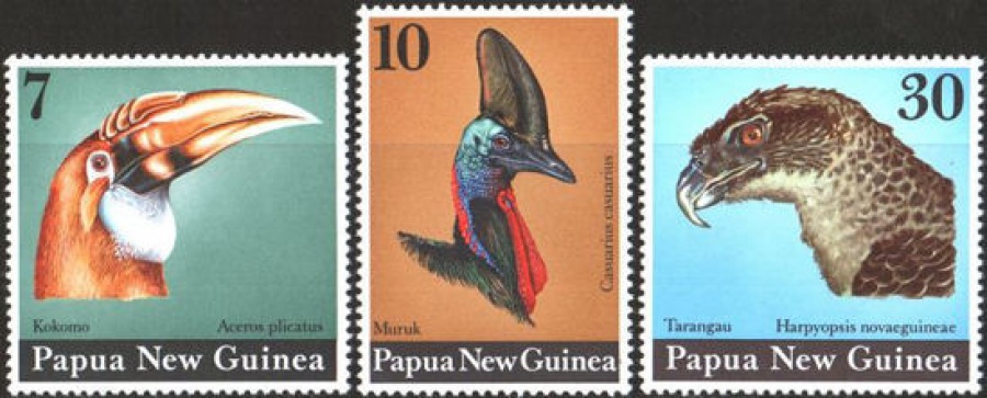 Почтовая марка Фауна. Папуа-Новая Гвинея. Михель № 272-274