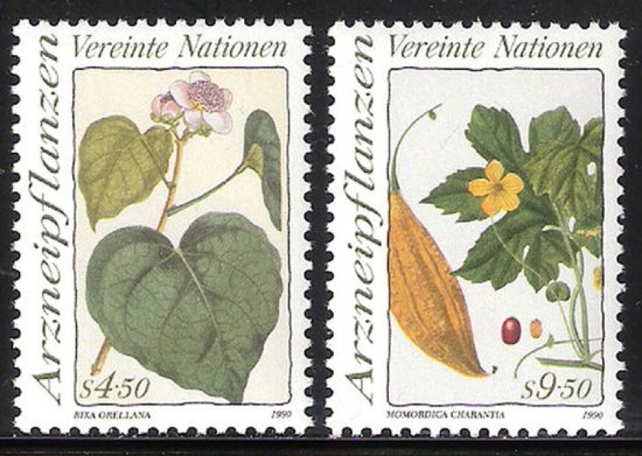 Почтовая марка Флора. ООН . Михель № 102-103