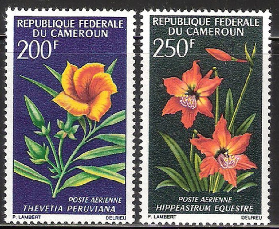 Почтовая марка Флора. Камерун. Михель № 516-517