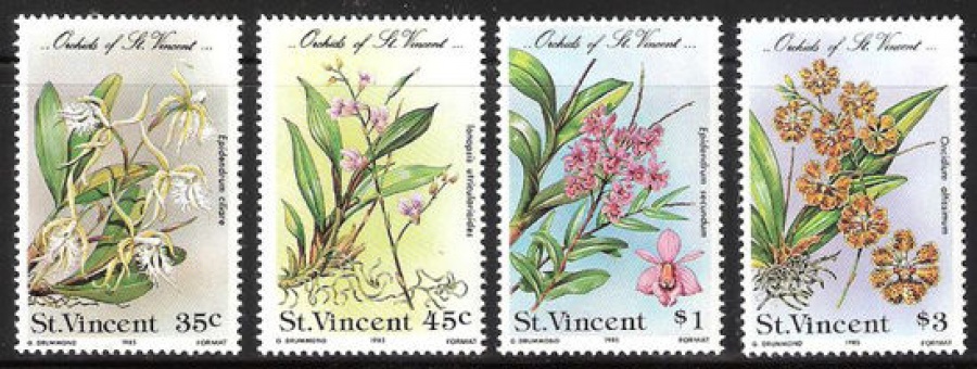 Почтовая марка Флора. Сент-Винсент. Михель № 786-789