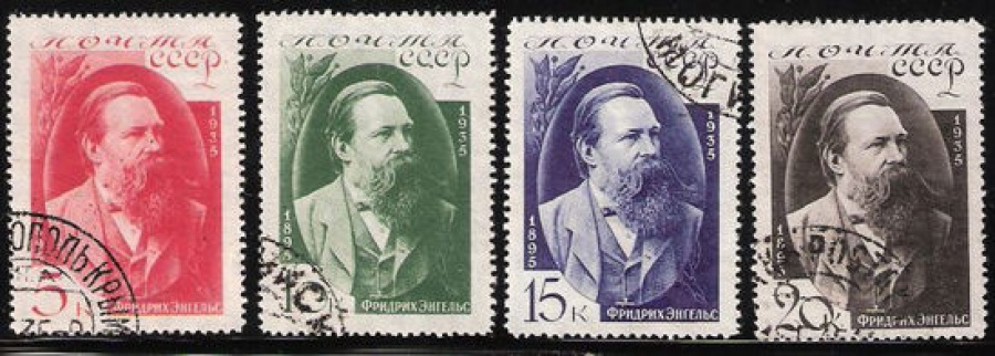 Гашеные почтовые марки СССР 1935 Загорский № 416-419