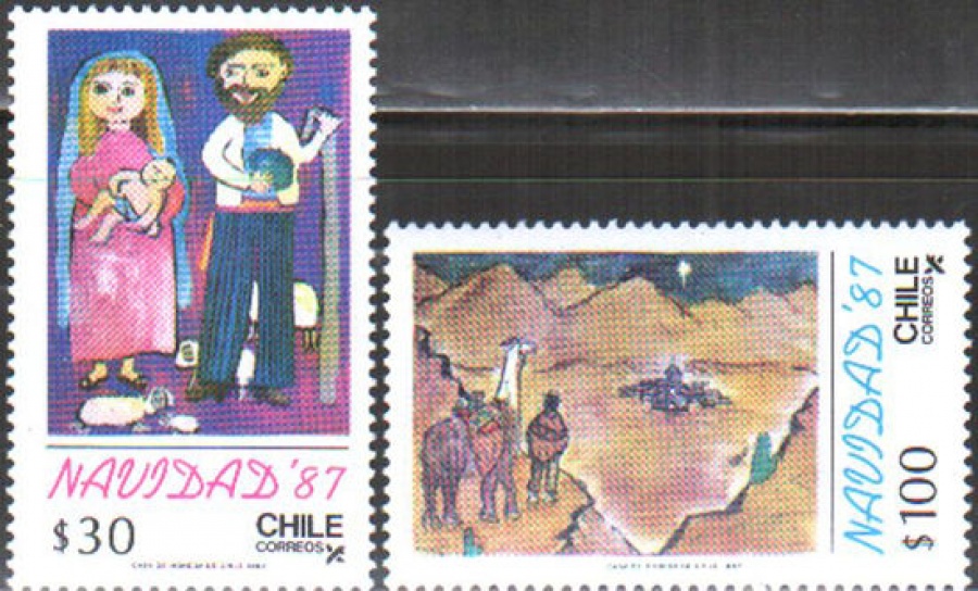 Рождество. Чили . Михель № 1209-1210