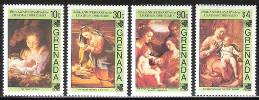 Почтовая марка Живопись. Гренада. Михель № 1312-1315