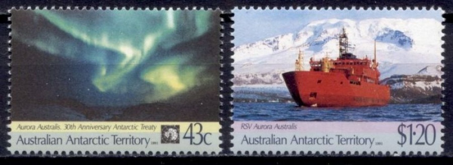 Почтовая марка "Антарктика" Австралийские территории в Антарктике Михель № 88-89