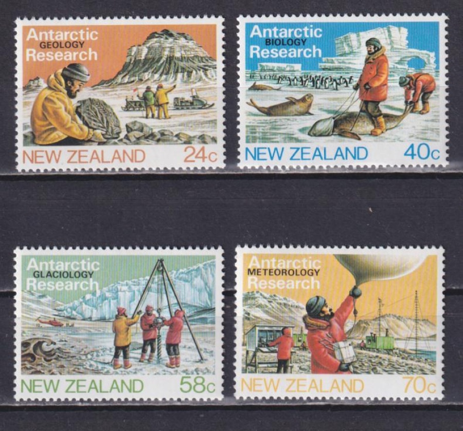 Почтовая марка "Антарктика" Новая Зеландия Михель № 889-892