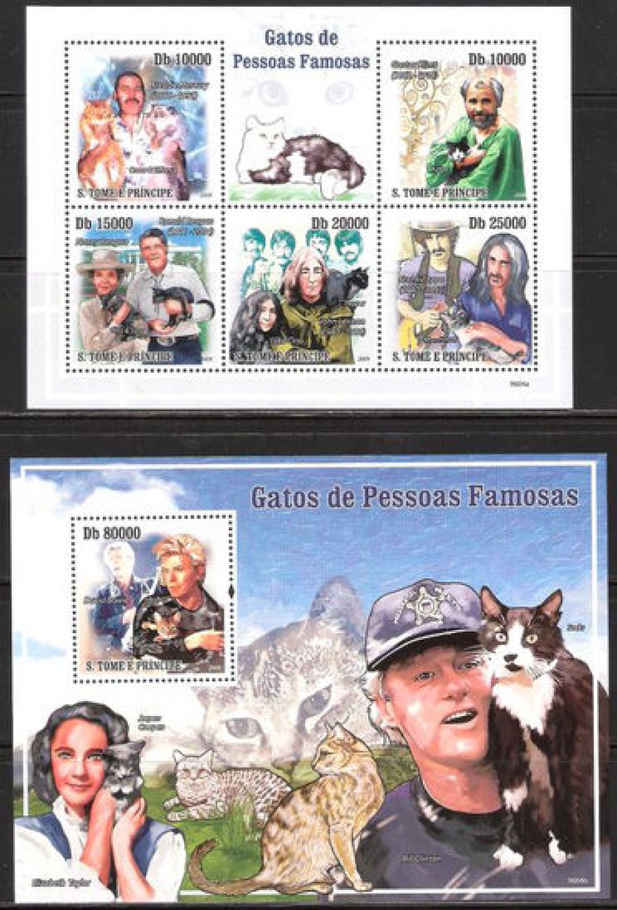 Почтовая марка НК. Сан - Томе и Принсипи. Михель № 4248-4252 и ПБ № 734