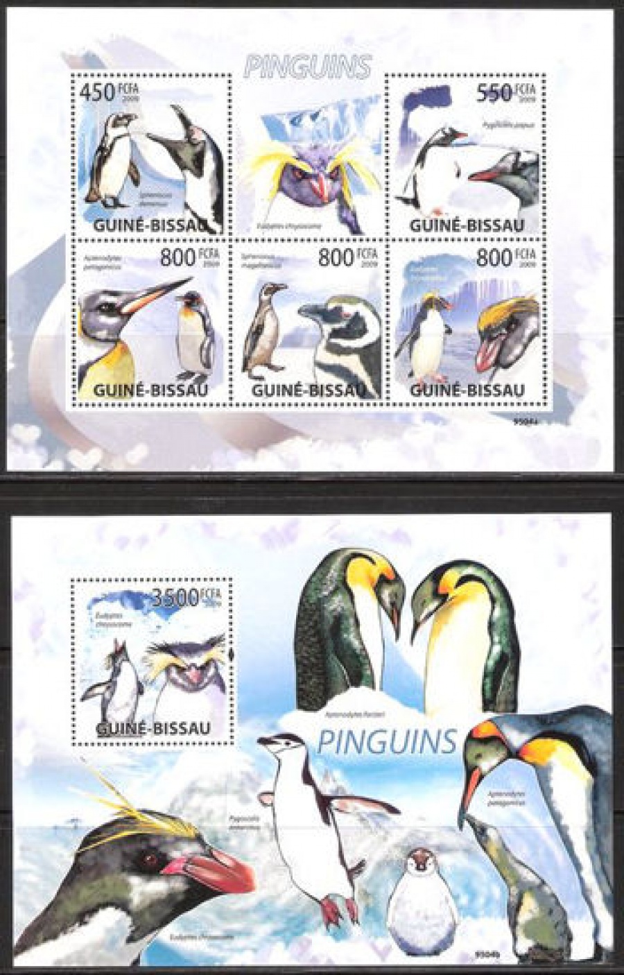 Почтовая марка НК. Гвинея-Бисау. Михель № 4390-4394 и ПБ № 714